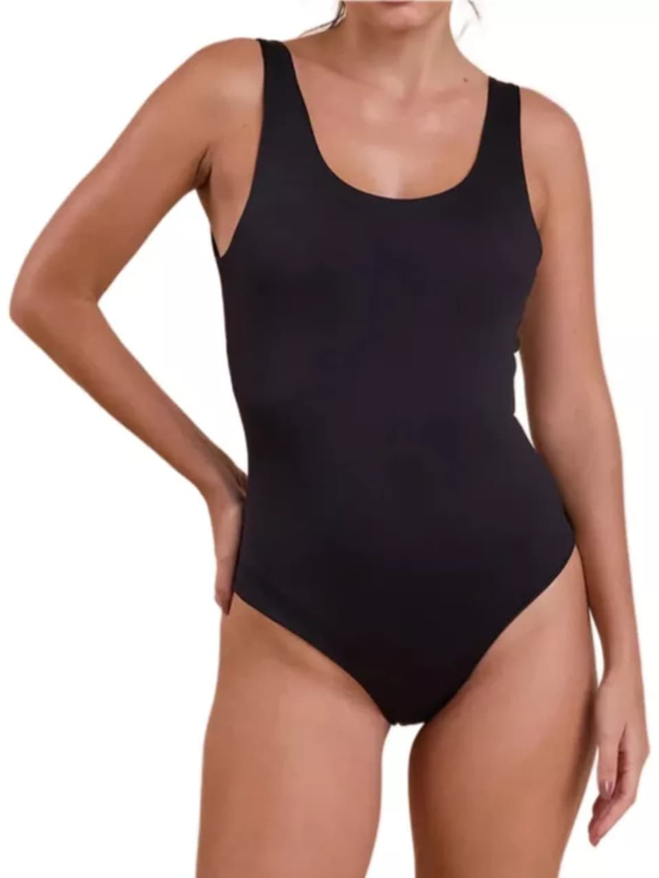 Body Maiô Feminino Costas Nua Alça Larga Forrado Pra Usar Como Boddy