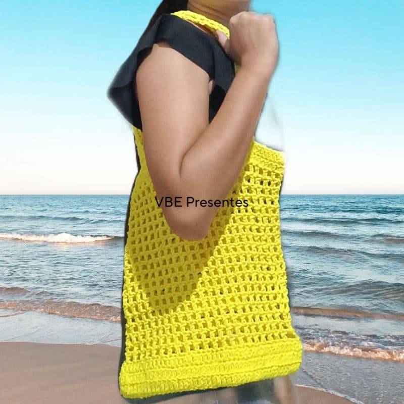 Ecobag em crochê, bolsa verão Envio imediato