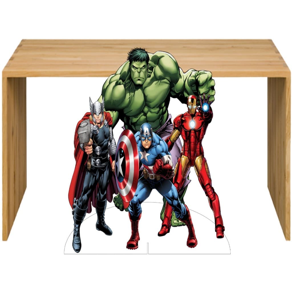 Display em MDF 3mm Heróis Vingadores Totens