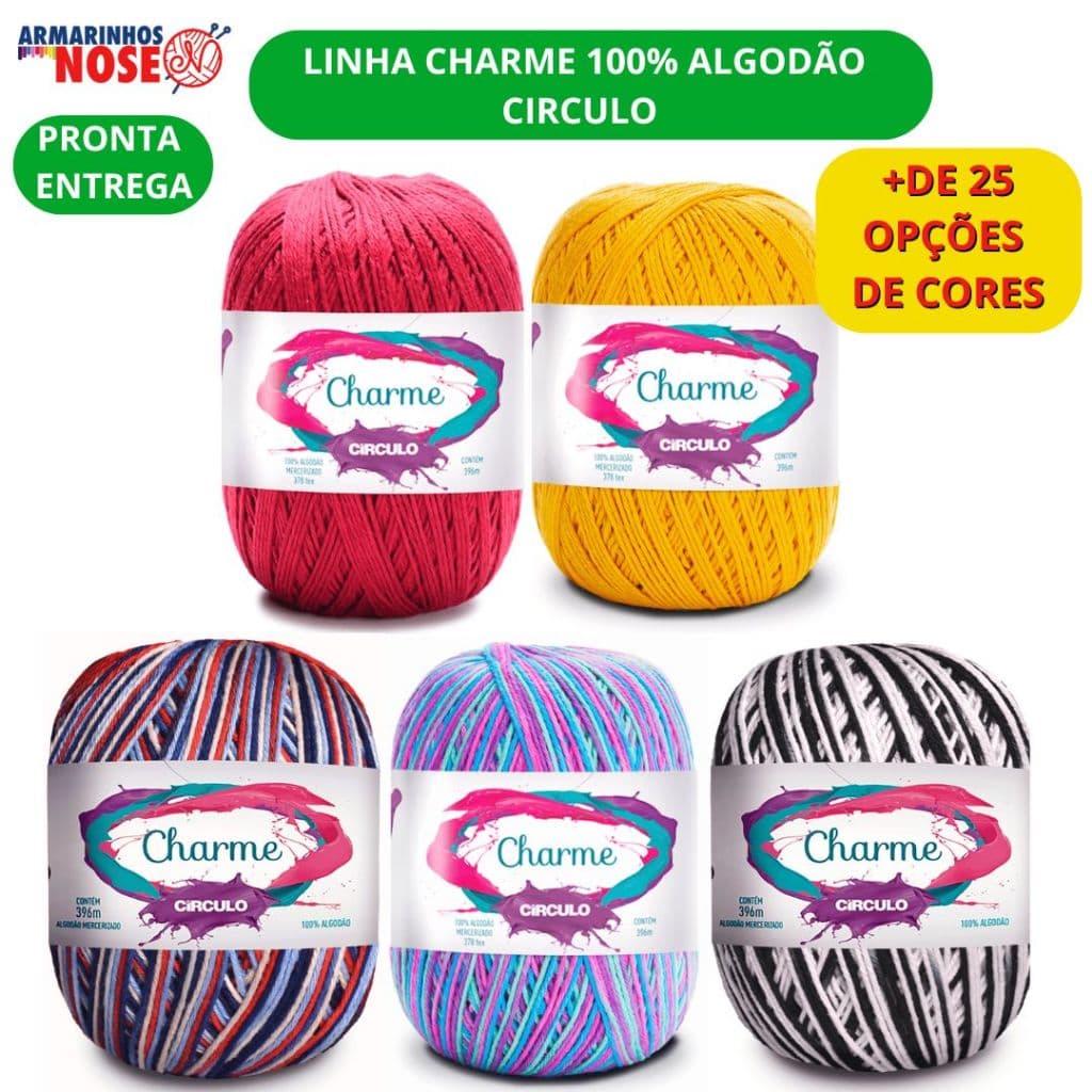 Linha Circulo Charme 100% Algodão