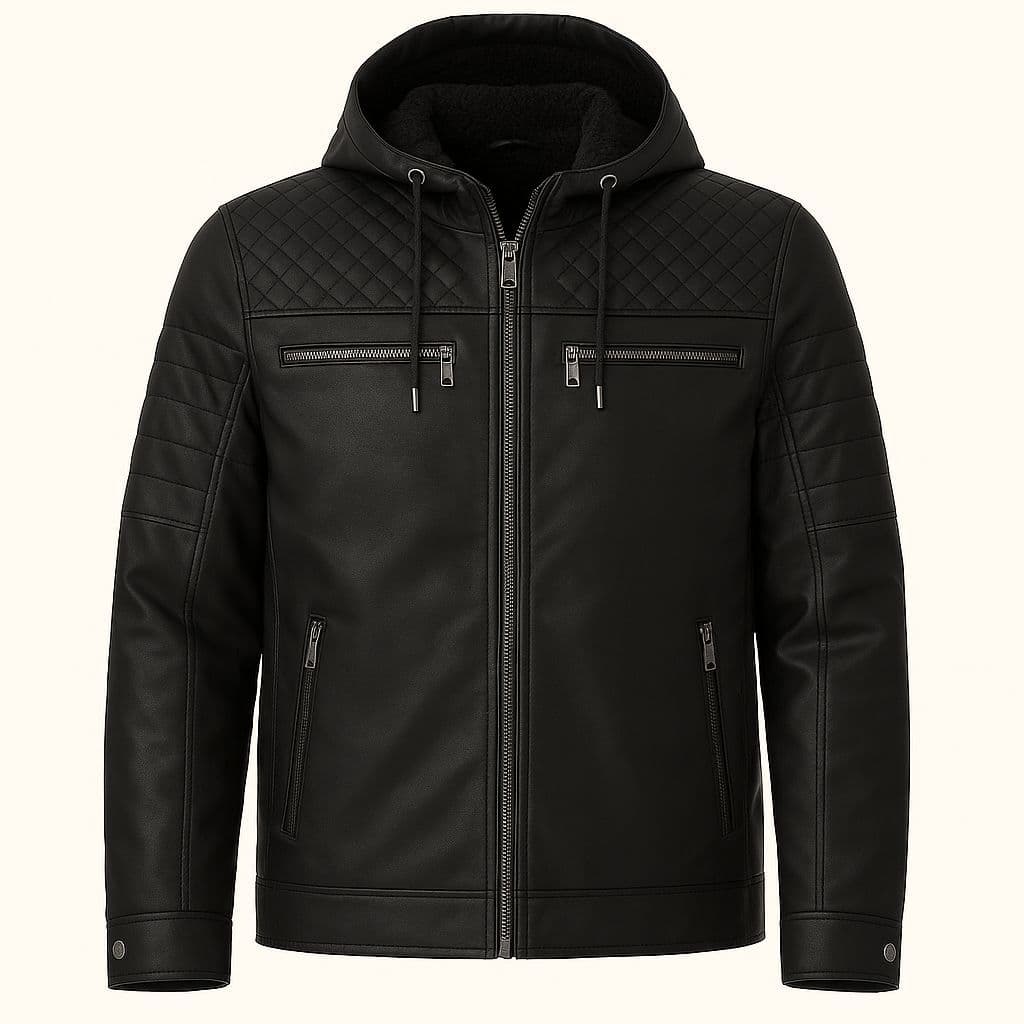Jaqueta de couro masculina MOTOQUEIRO