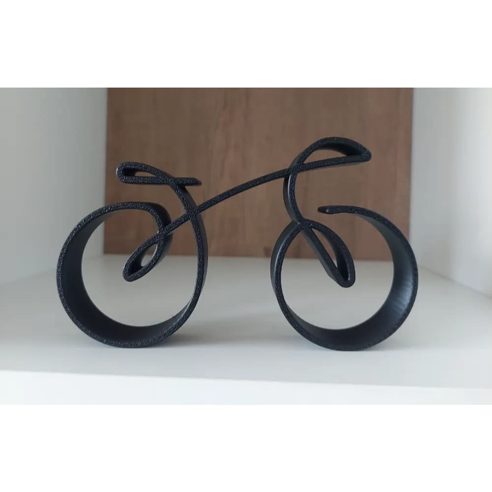 Escultura Bicicleta Decorativa Minimalista em PLA – Impressão 3D