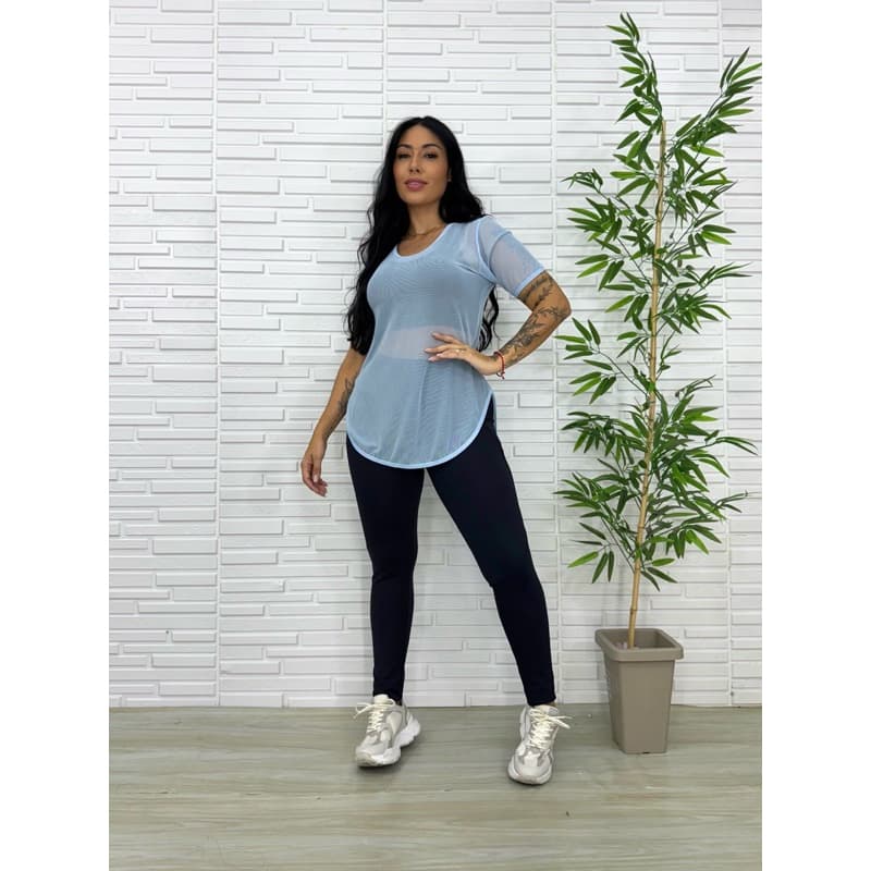 Kit com 4 Camisas de Manga Fenda na lateral.