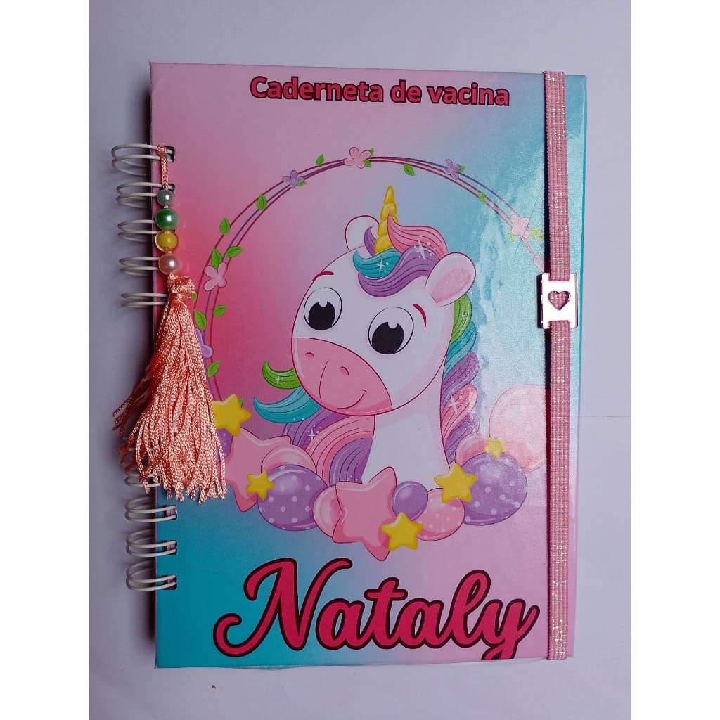 Caderneta de Vacinação Unicórnio | Personalizada com Nome | Organização e Fofura para seu Bebê