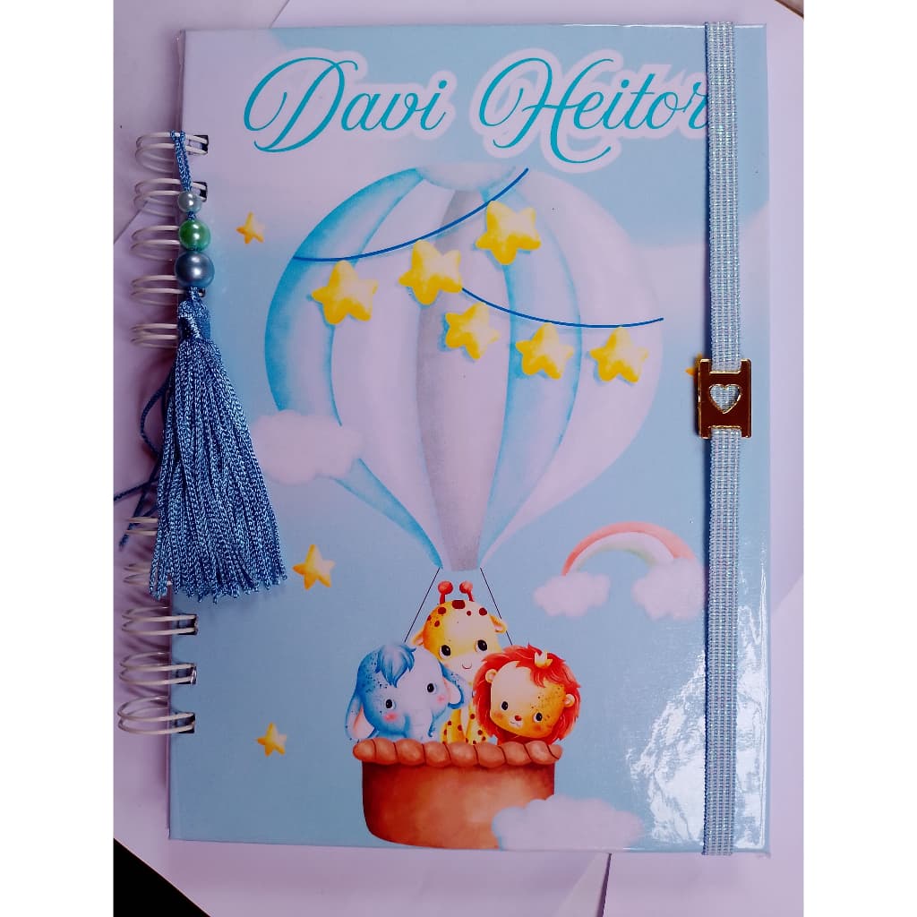 Caderneta de Vacinação Animais no Balão | Personalizada com Nome | Fofa, Útil e Exclusiva