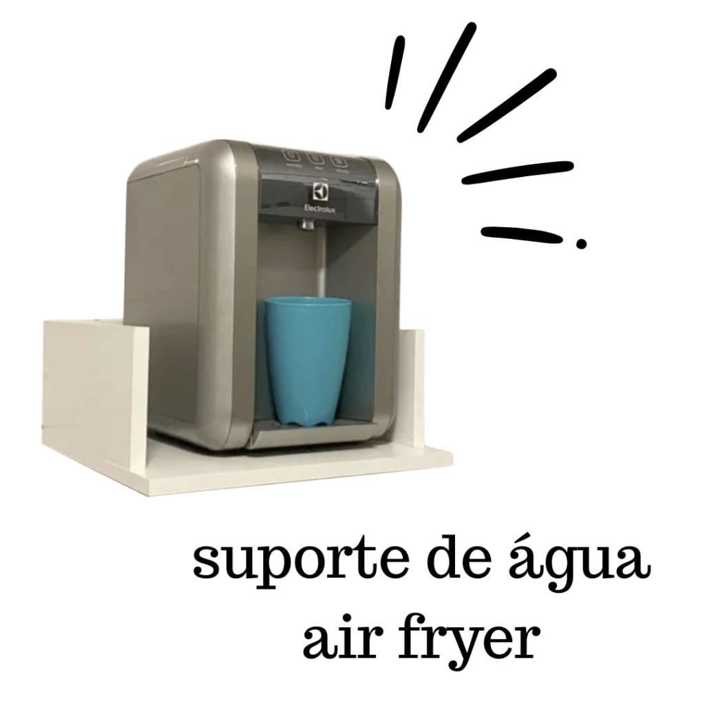 Suporte Para Air Fryer e Cafeteiras Prateleira Nicho Suspenso Para Cozinha MDF Qualidade