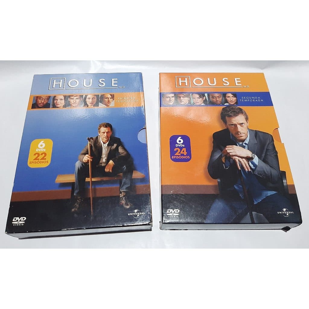 Dvd House 1 e 2 Temporada Completas - 12 Discos - Dvd Original - Dvd Dr House
