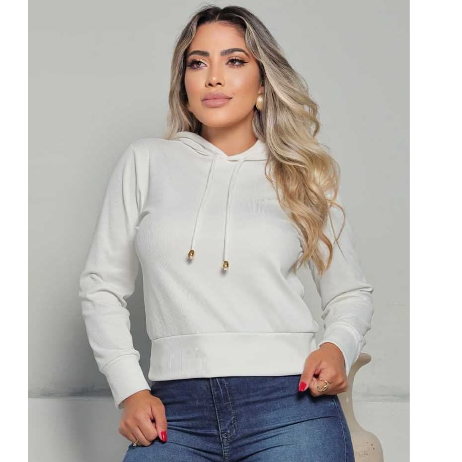 Blusa de Frio Feminina Tecido Ribanna Lançamento
