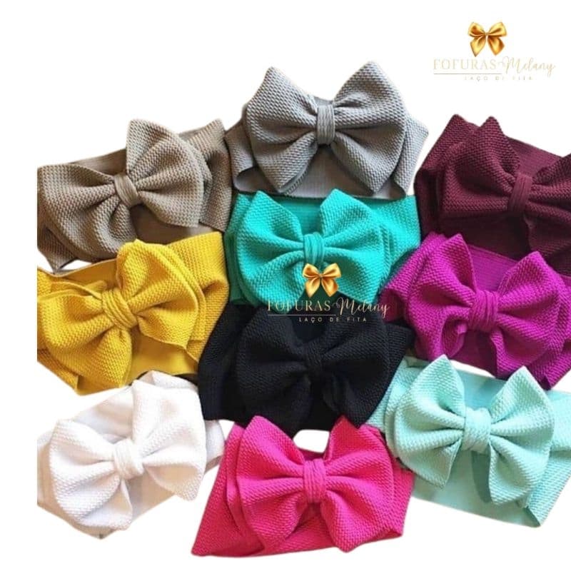 Tiara Turbante infantil de malha