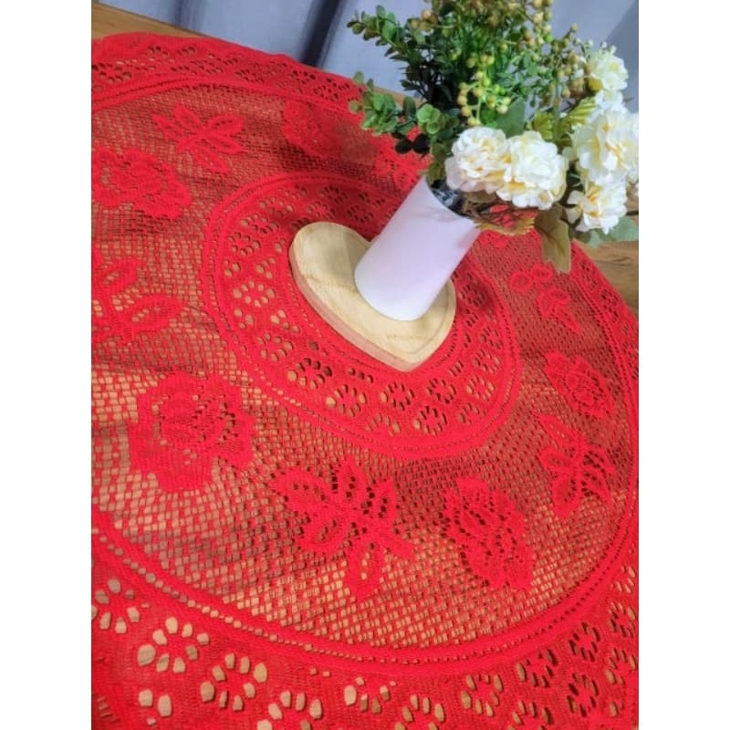Toalha de Chá, Centro de Mesa, Toalha de Mesa Redonda Renda 80×80cm