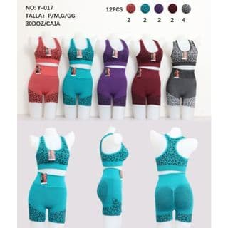 KIT 3 CONJUNTOS COM BOJO DE TOP E SHORT FITNESS ACADEMIA YOGA
