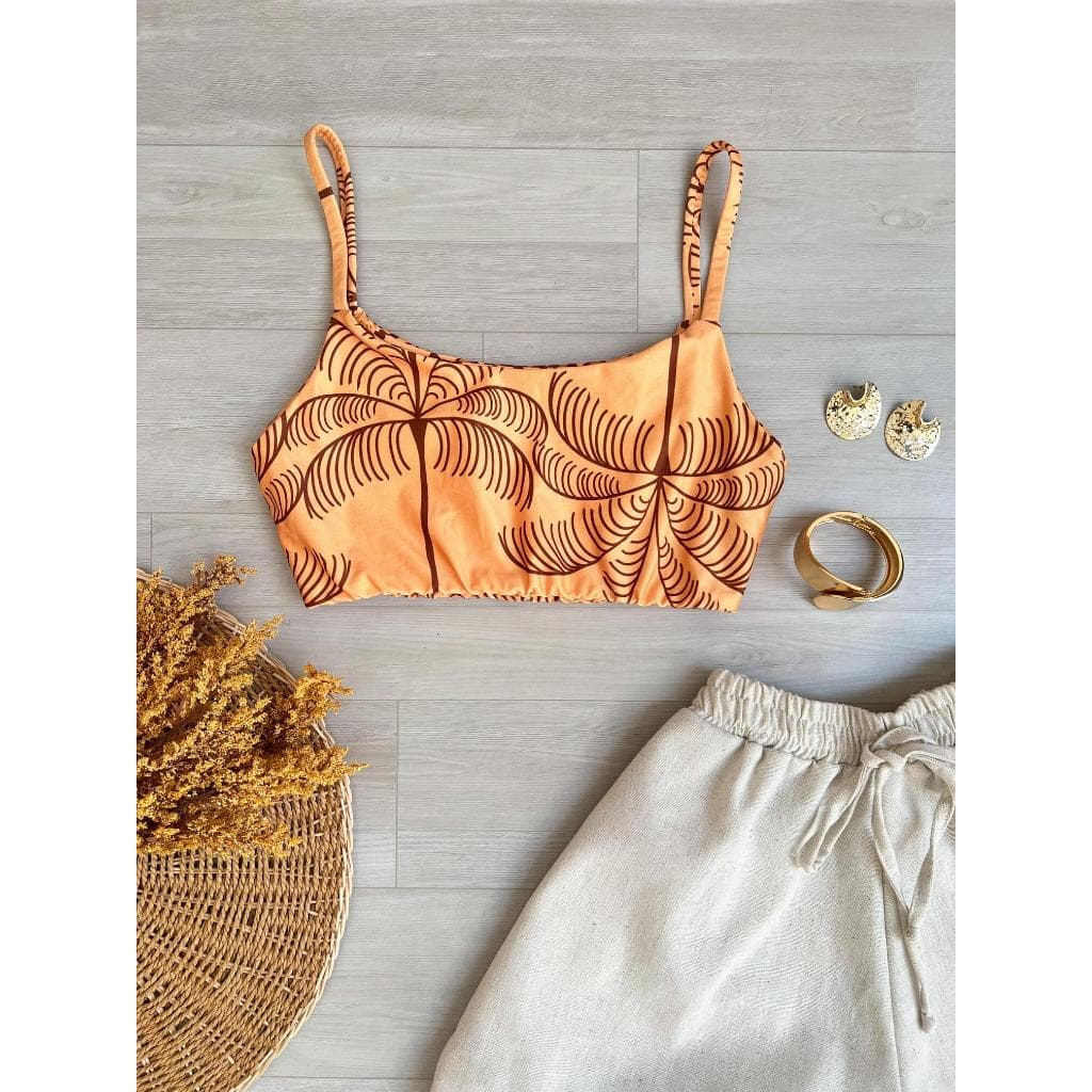 TOP AMORA blusa cropped top feminina tendencia moda fresquinha alça estampada inspiração