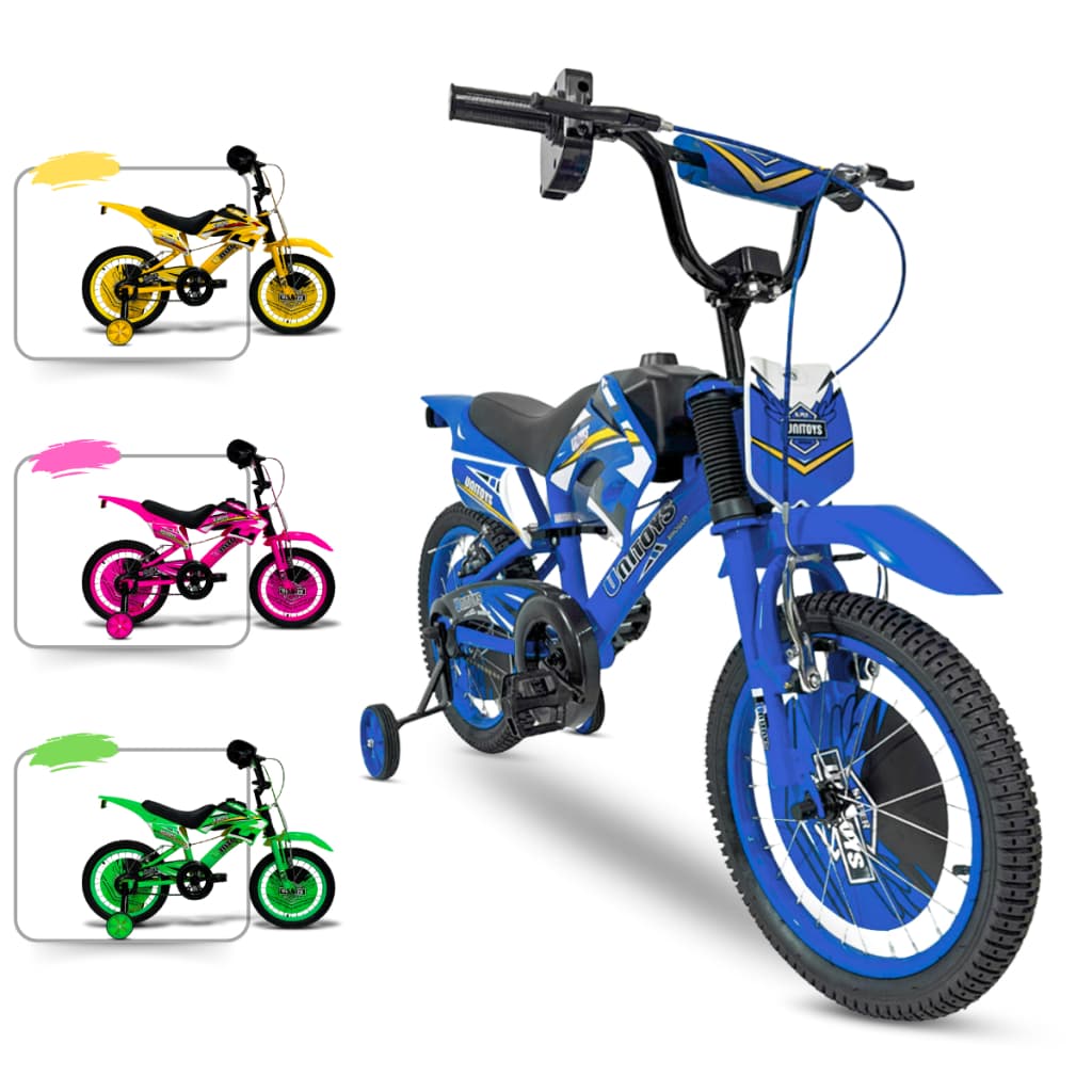 Bicicleta cross infantil Unitoys bike Moto Cross Aro 16 com freios V-brake