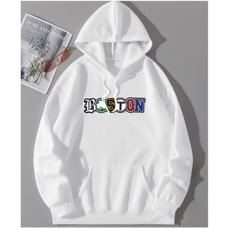 Moletom Boston Cassino Canguru Flanelado Casual Com Bolso e Capuz