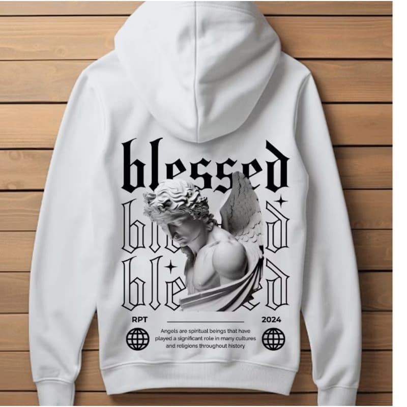 Moletom Masculino Canguru Bolso e Capuz Flanelado Blessed (Costa)