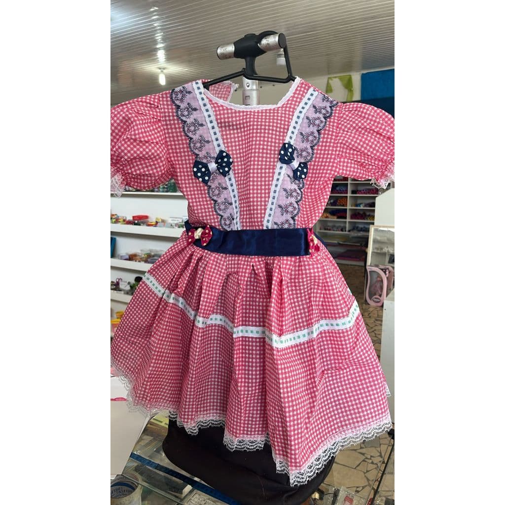 vestido xadrez tam 6 a 8 anos quadrilha São João arraiá caipira junino