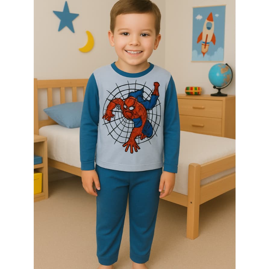 Pijama Infantil Menino ou Menina Estampado Manga Longa