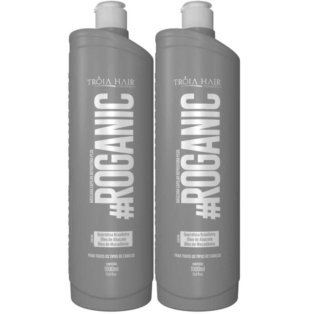 2 Ativo Roganic Escova Progressiva Premium 1L - Troia Hair