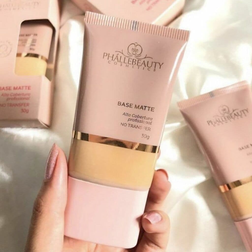 Base Alta Cobertura e Efeito Mattte Phallebeauty - ENVIO IMEDIATO