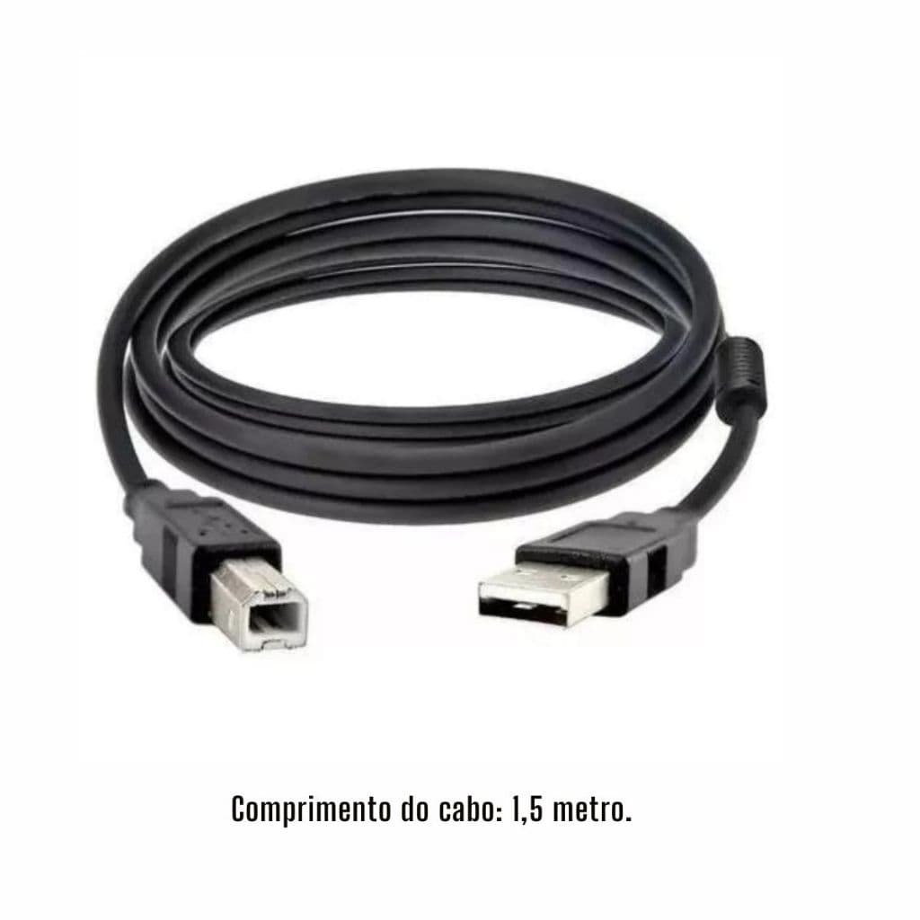CABO P/ IMPRESSORA EXBOM EPSON SAMSUNG BROTHER USB 1,5m