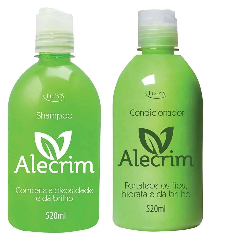 Kit Shampoo e Condicionador Alecrim-Fortalece os Fios Hidrata e dá Brilho Combate Oleosidade e Queda