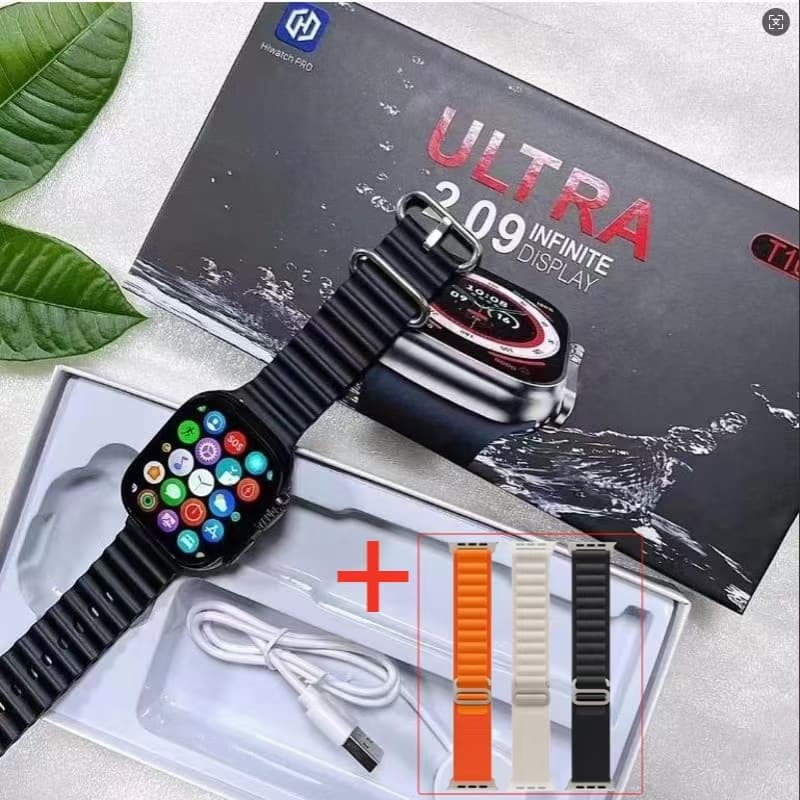 T10 Ultra Novo relógio inteligente da série 9, HD 2,09 polegadas 49mm Bluetooth carregamento