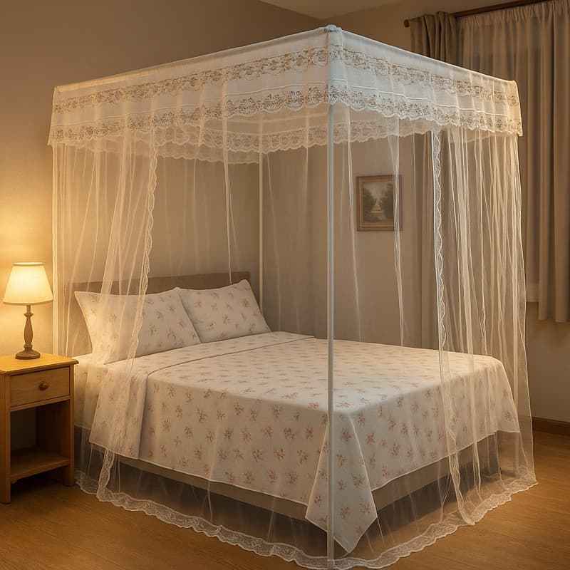 Mosquiteiro Palácio Cortinado Casal COM Armação *OFERTA LIMITADA