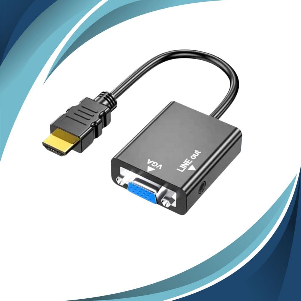 CABO CONVERSOR ADAPTADOR HDMI P/ VGA FULL HD 1080P ALTA PERFORMANCE