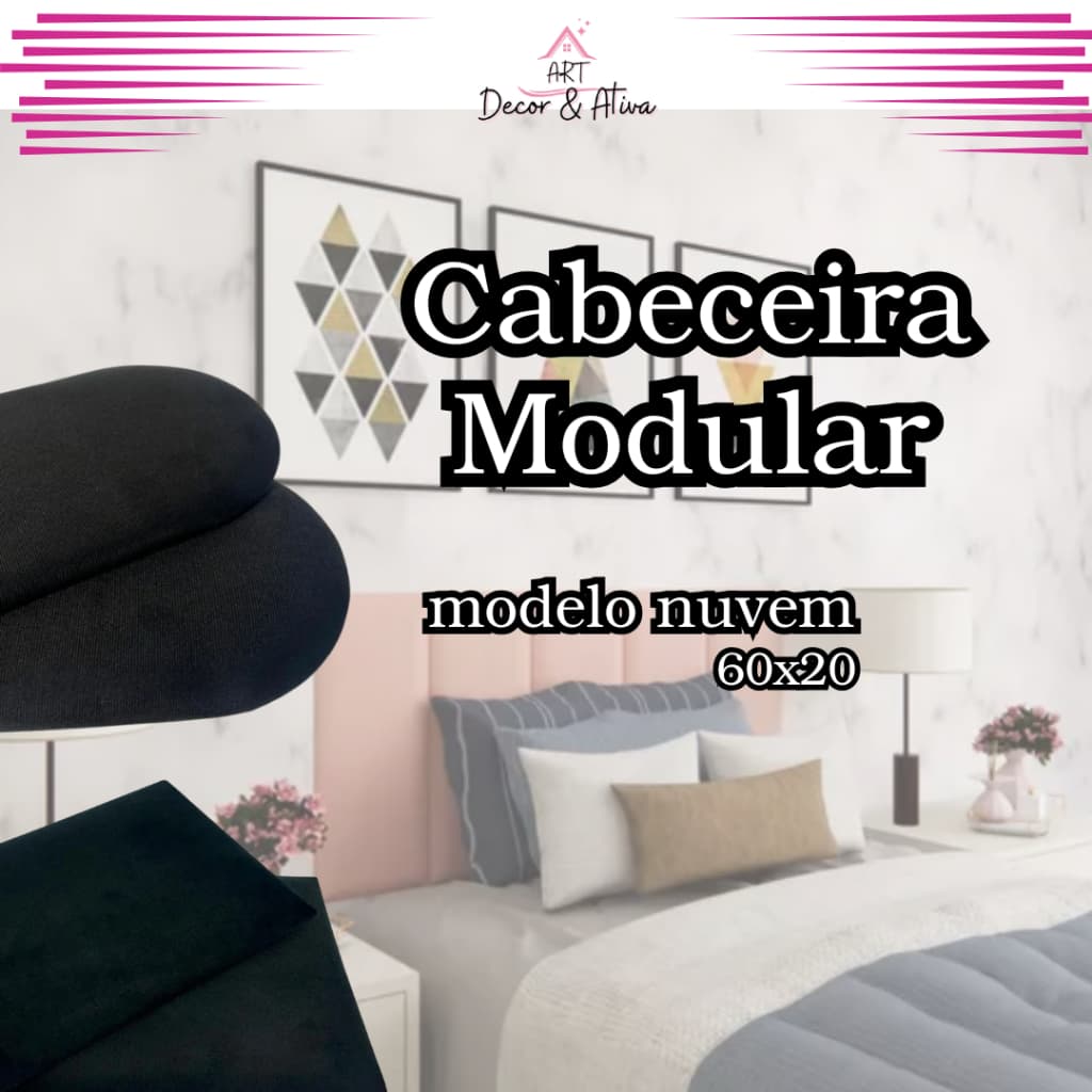 Cabeceira Modelo Nuvem - 60x20