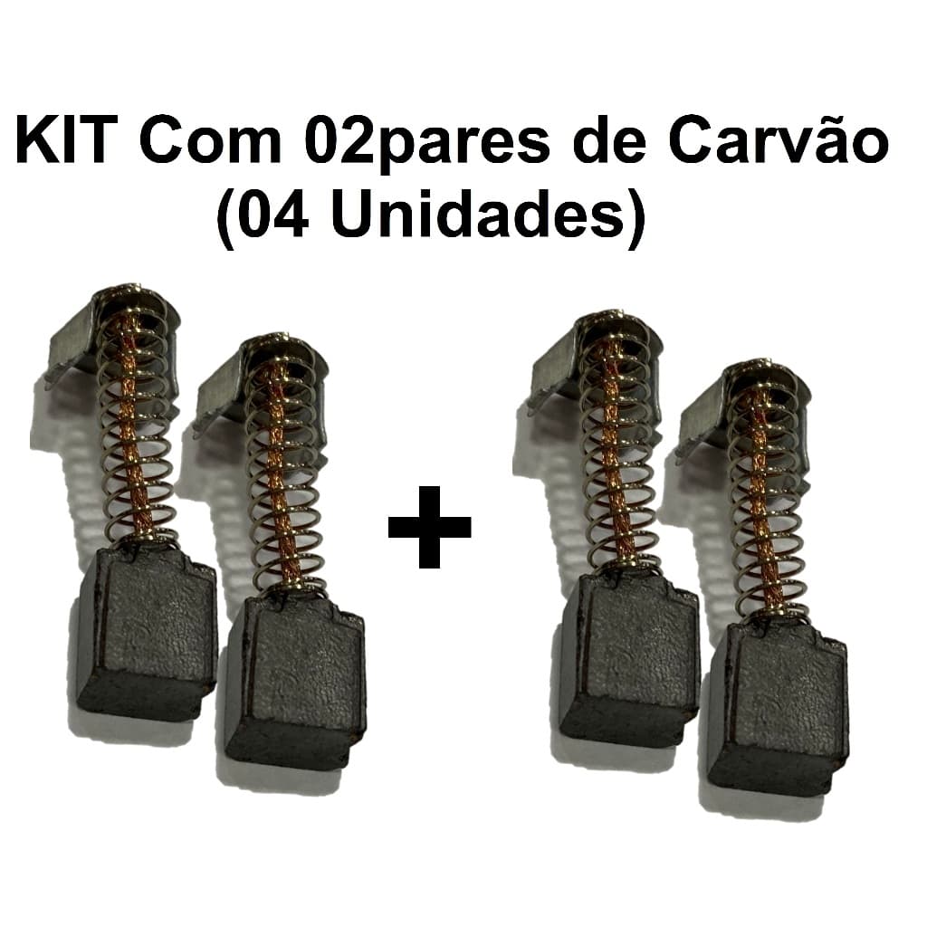 KIT 02prs Escova de Carvão P/Esmerilhadeira EM710 Hammer