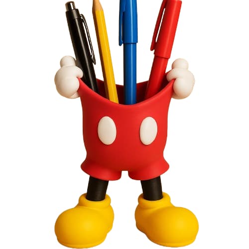 Porta-Caneta Mickey Mouse Multi-Funcional Papelaria Lápis Caneta Estudantes