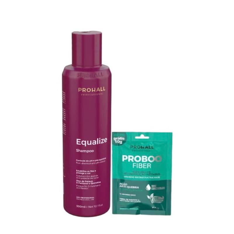 Shampoo Neutralizante Equalize Prohall Professional 300ml + Sachê Hidradação de Brinde