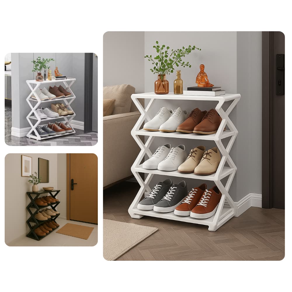 Sapateira Porta Sapato 8 Pares Desmontável/Organizador Multiuso
