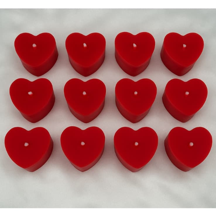 Kit Lembrancinha Mini Velas Coração - Perfeito para casamentos, chá de bebê, Festas em geral