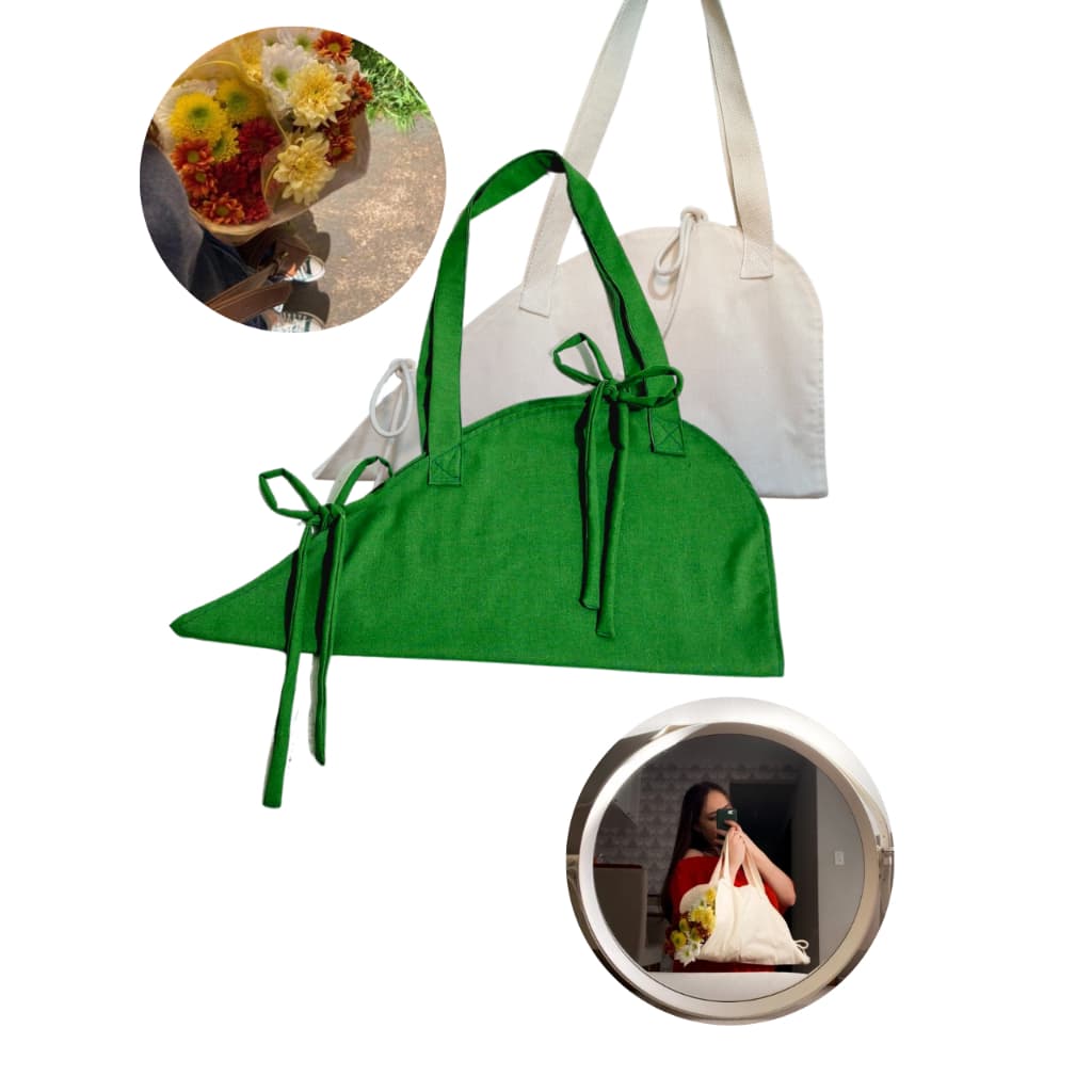 BOLSA PARA FLORES/BAG PARA BUQUÊS EM ALGODÃO CRU
