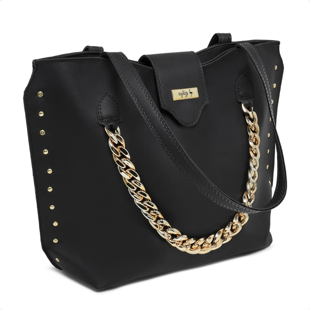 Bolsa Casual Lapela Rafhig Sacola Feminina Grande De Ombro Universitária Reforçada  Sofisticada