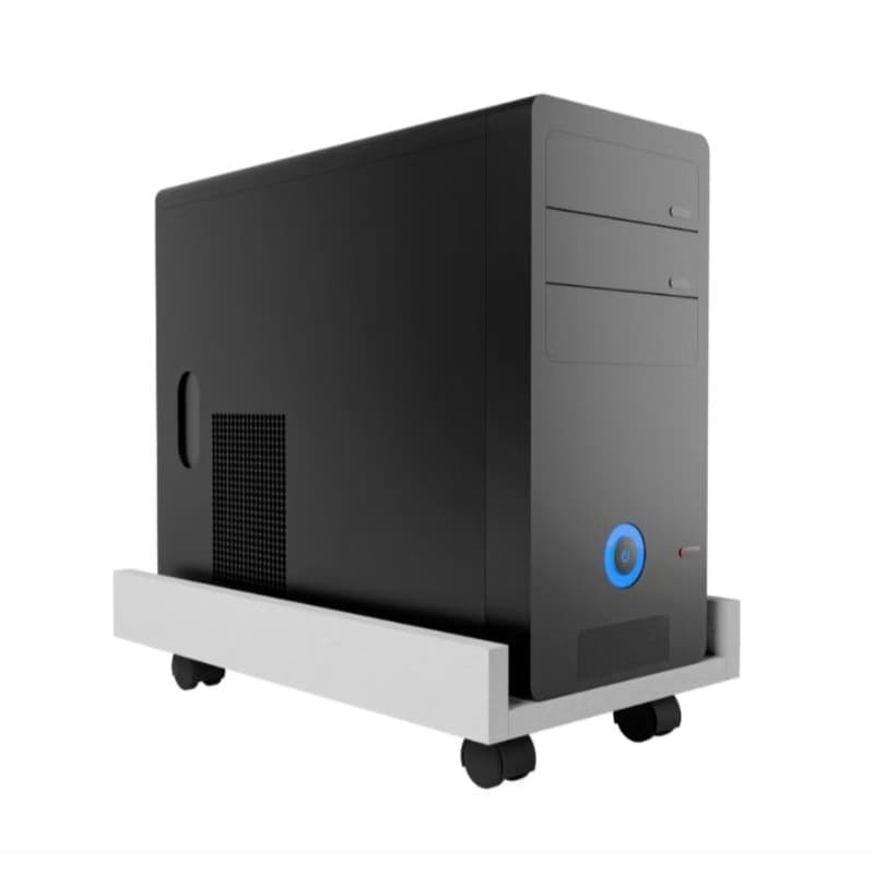 Carrinho Suporte para CPU com Rodízios 100%MDF – Facilita Limpeza e Organização