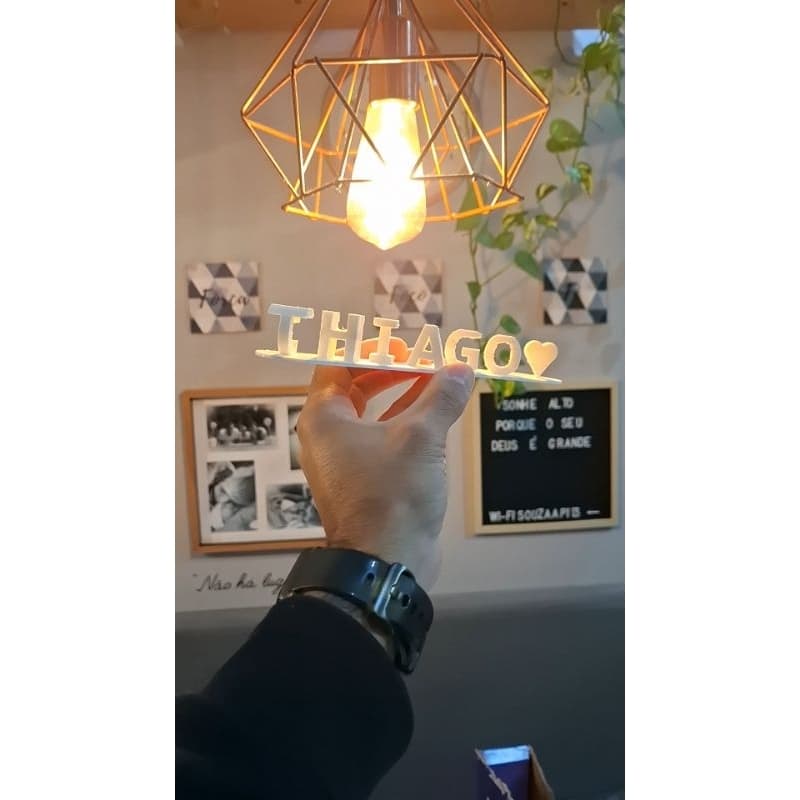 Nome duplo mágico 3D casal, amizade.