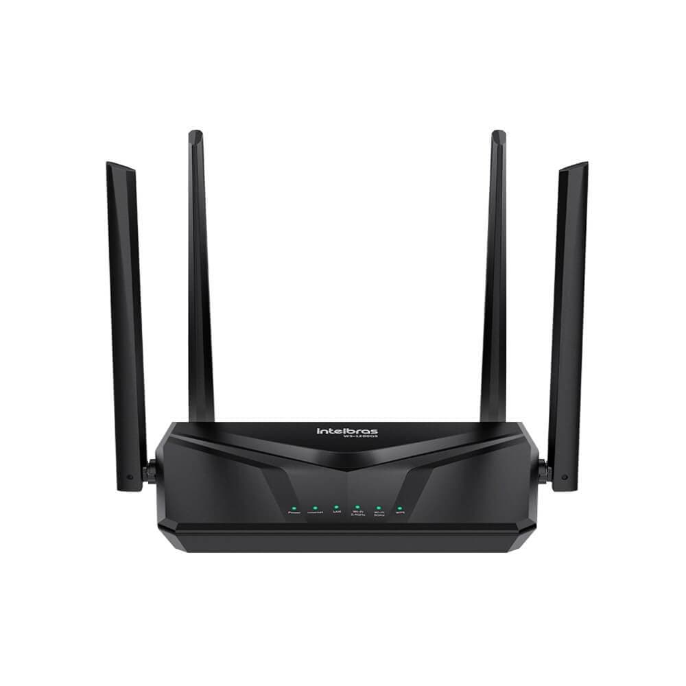 ROTEADOR INTELBRAS W5-1200GS WI-FI FORCE AC1200 4 ANTENAS PORTAS GIGABIT