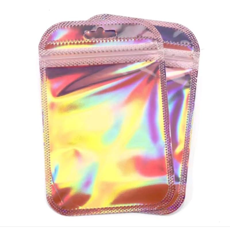 Saco Zip Lock Saquinho Rose 8,5x13cm Envio Imediato