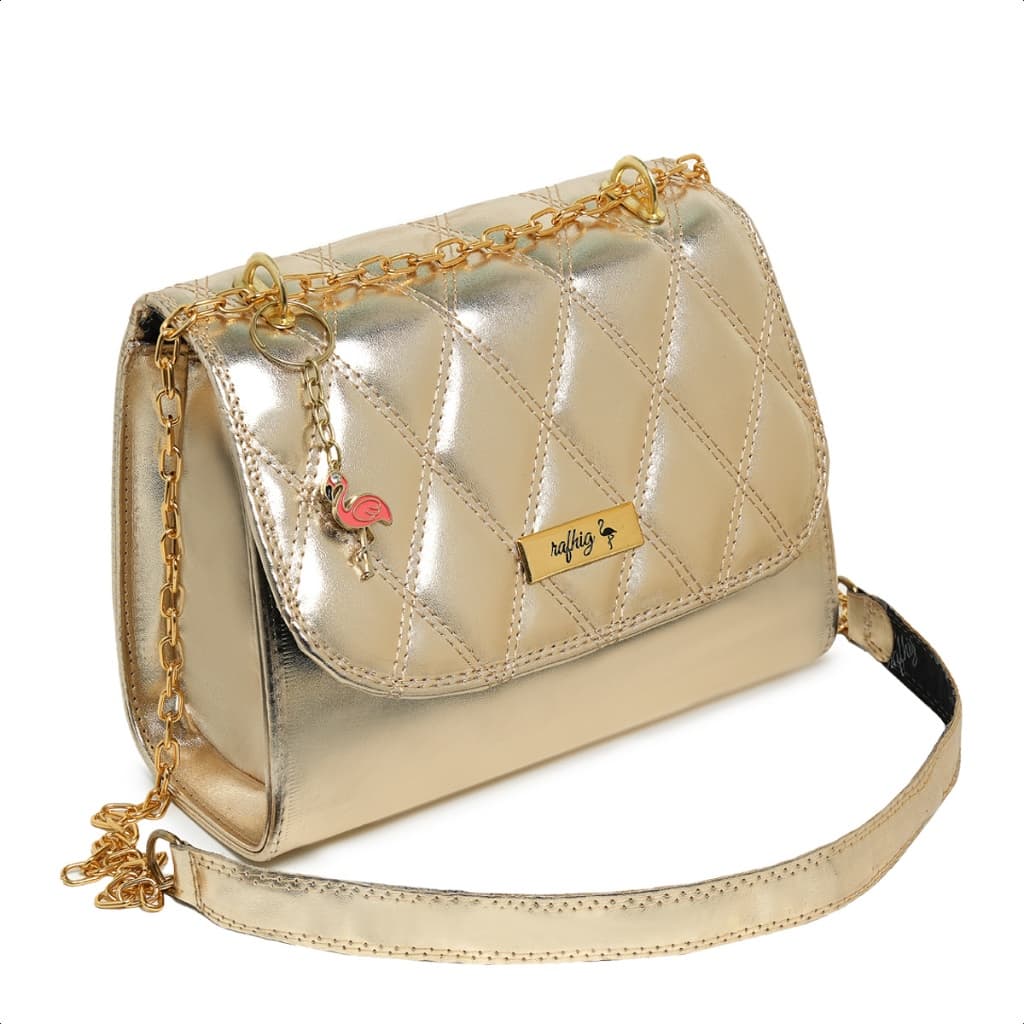 Bolsa Feminina Rafhig Lançamento Promoção Alça Transversal Corrente E Alça De Mão Bolsa De Festas