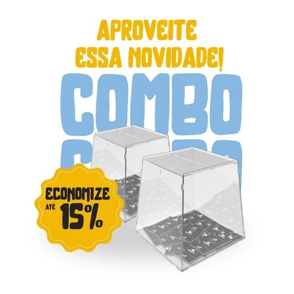 Kit Urnas em Acrílico Pirâmide Design Elegante para Eventos e Sorteios