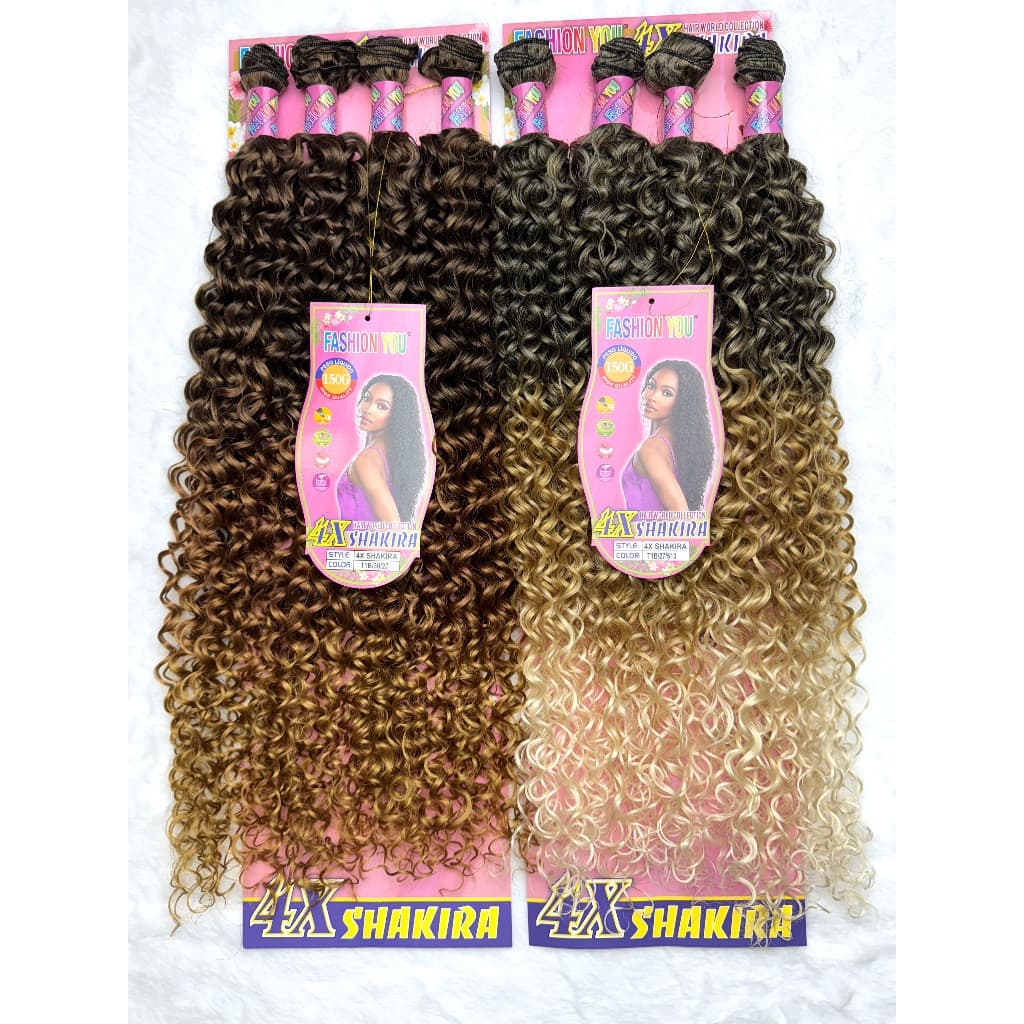 Cabelo Orgânico Cacheado curl Na Tela 70 cm fibra premium adere creme Fashion You Shakira