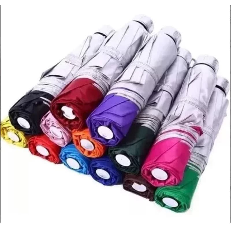 Sombrinha Guarda Chuva Cabe Na Bolsa Com Proteção Solar Uv Contra Vento