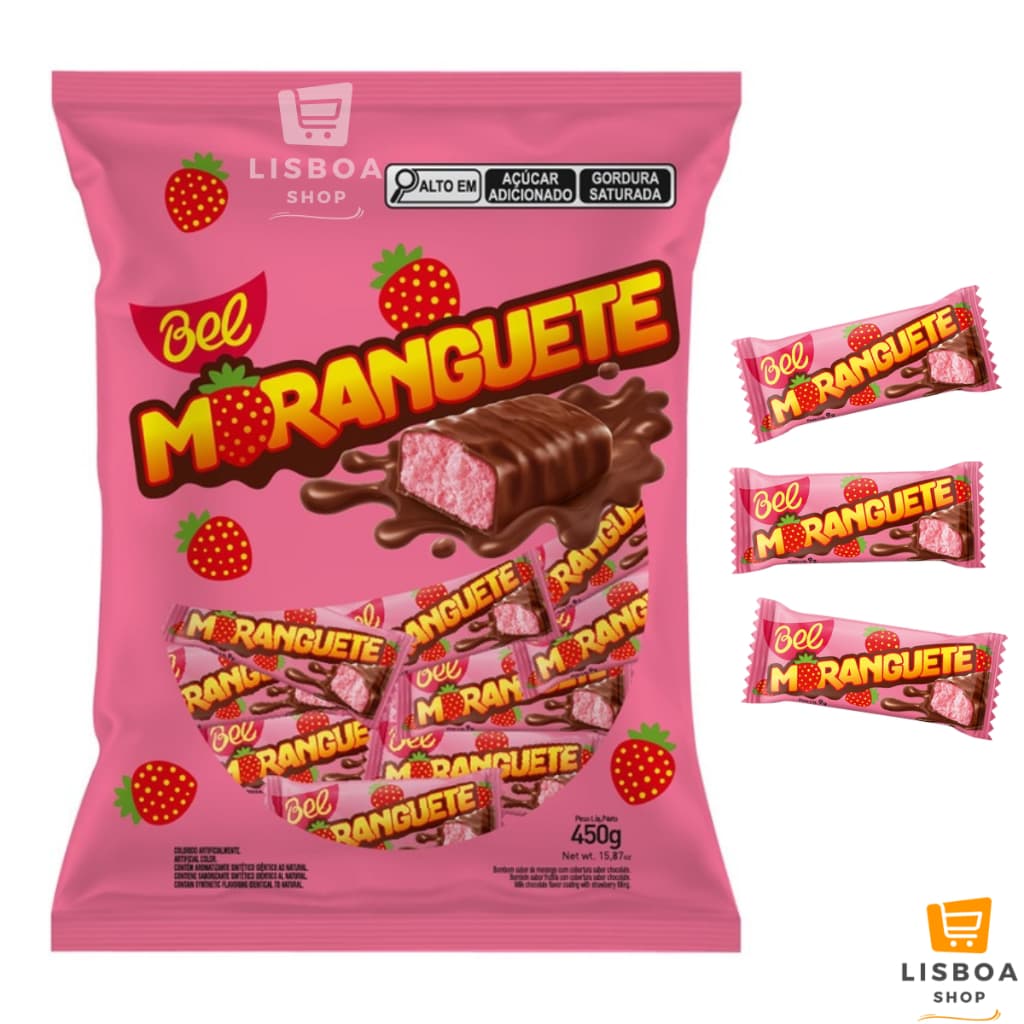 Moranguete Bombom Chocolate 450g C/50 Unidades - Bel