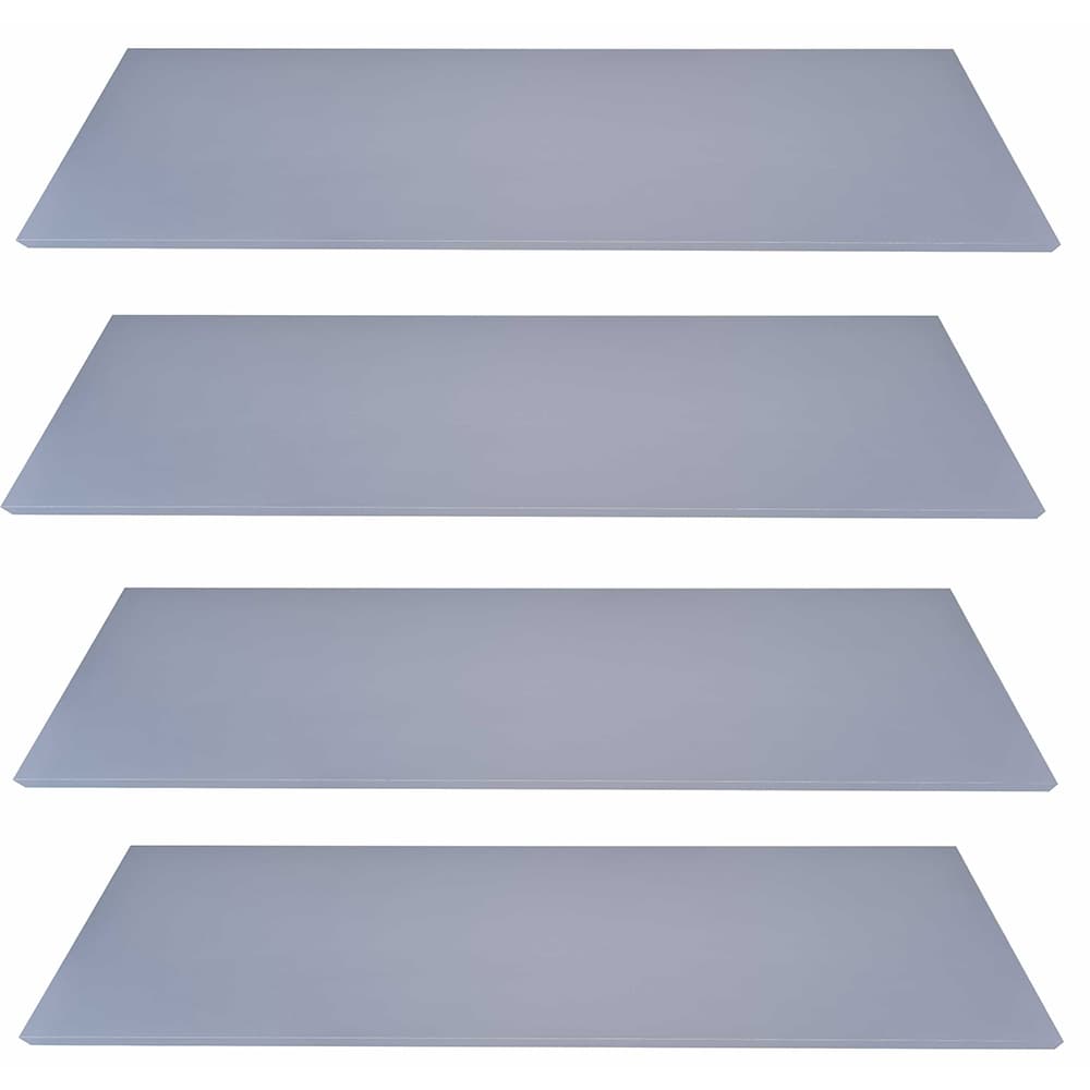 Kit 4 Prateleiras Mdf 115x20 Mdf Cinza Gianduia 15mm Livros Revista 115x20cm Suportes Grátis