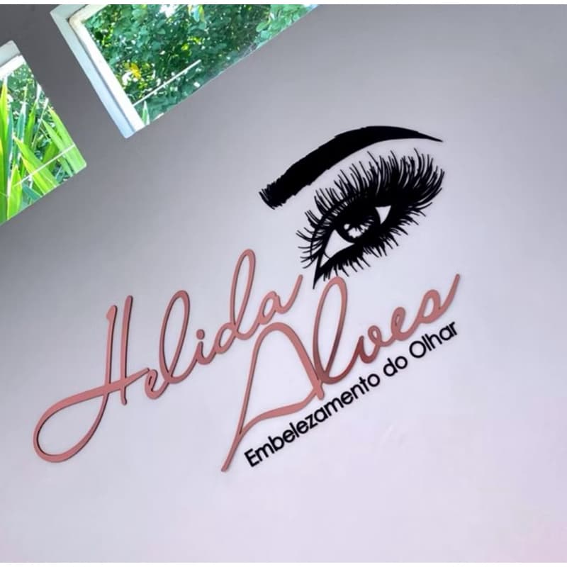 Logomarca em MDF Personalizada Com Fita Duplaface