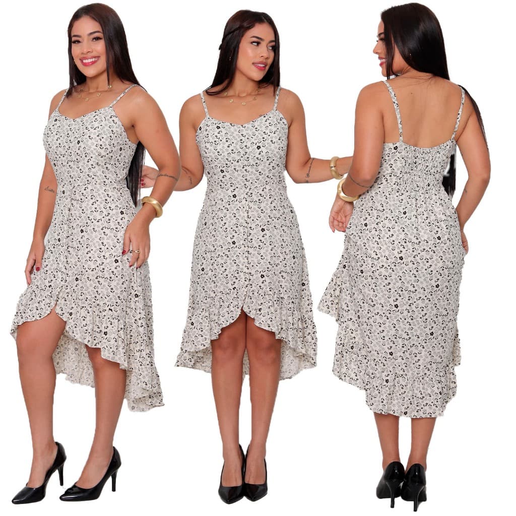 vestido feminino luxo estampado |  elegante | alfaiataria | bojo+forro+babado mais desejado 2026