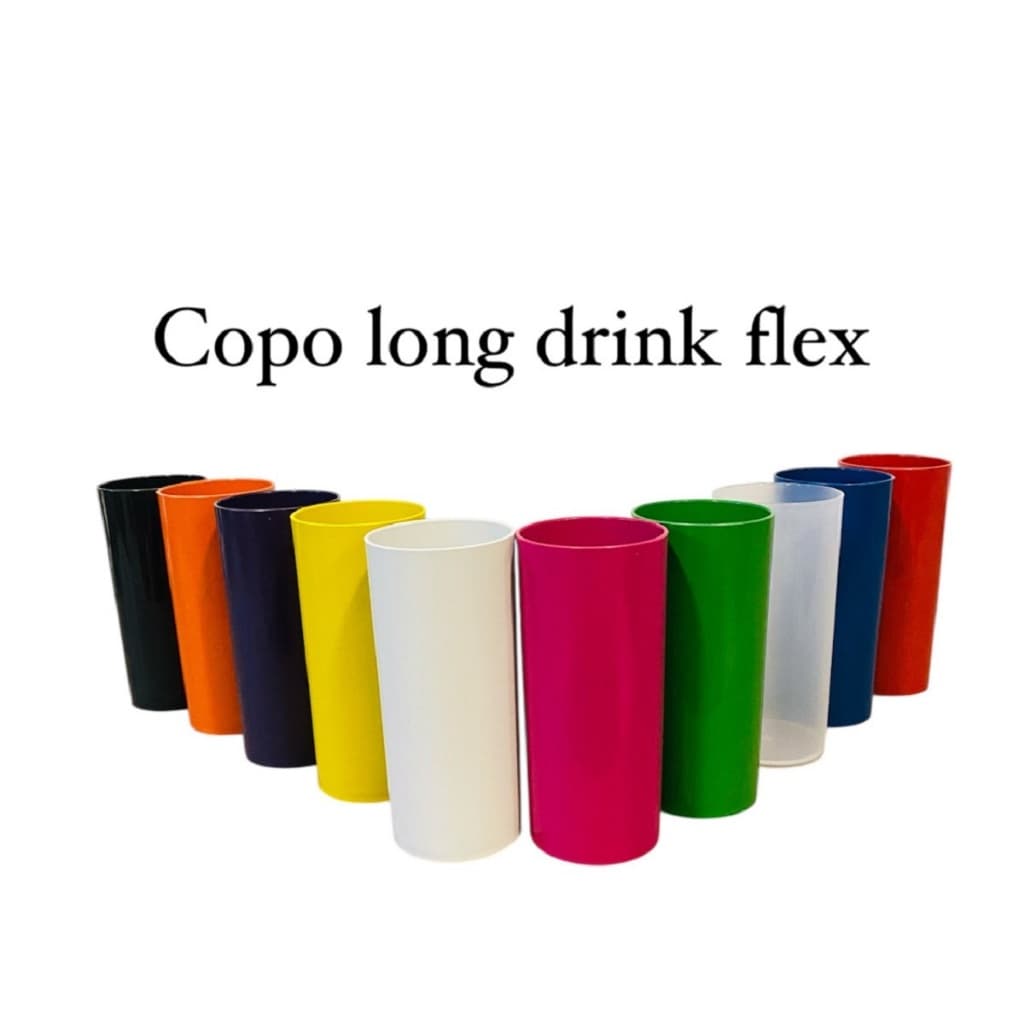 Copo Long Drink Flex 300ml (5 à 40 uni)