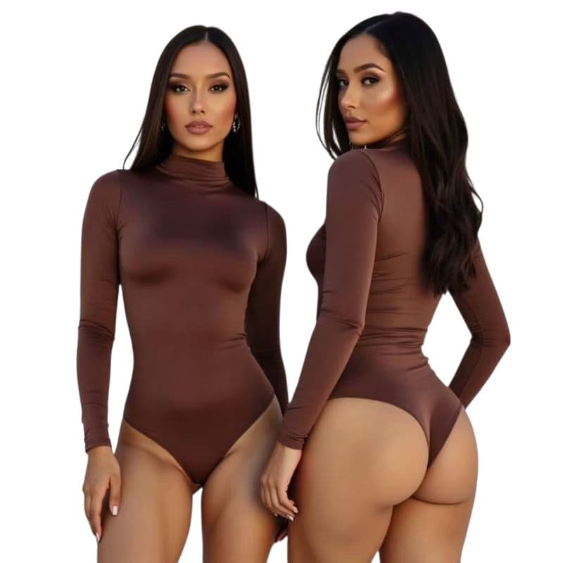 BODY FEMININO SUPLEX GOLA ALTA FORRO DUPLO PREMIUM